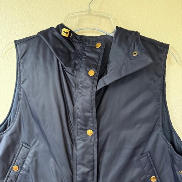 Lauren Ralph Lauren Navy Blue hooded Vest Jacket size L - Picture 3 of 10